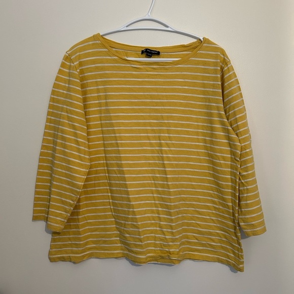 Pink Tartan Yellow Striped Women's Top - Picture 1 of 5
